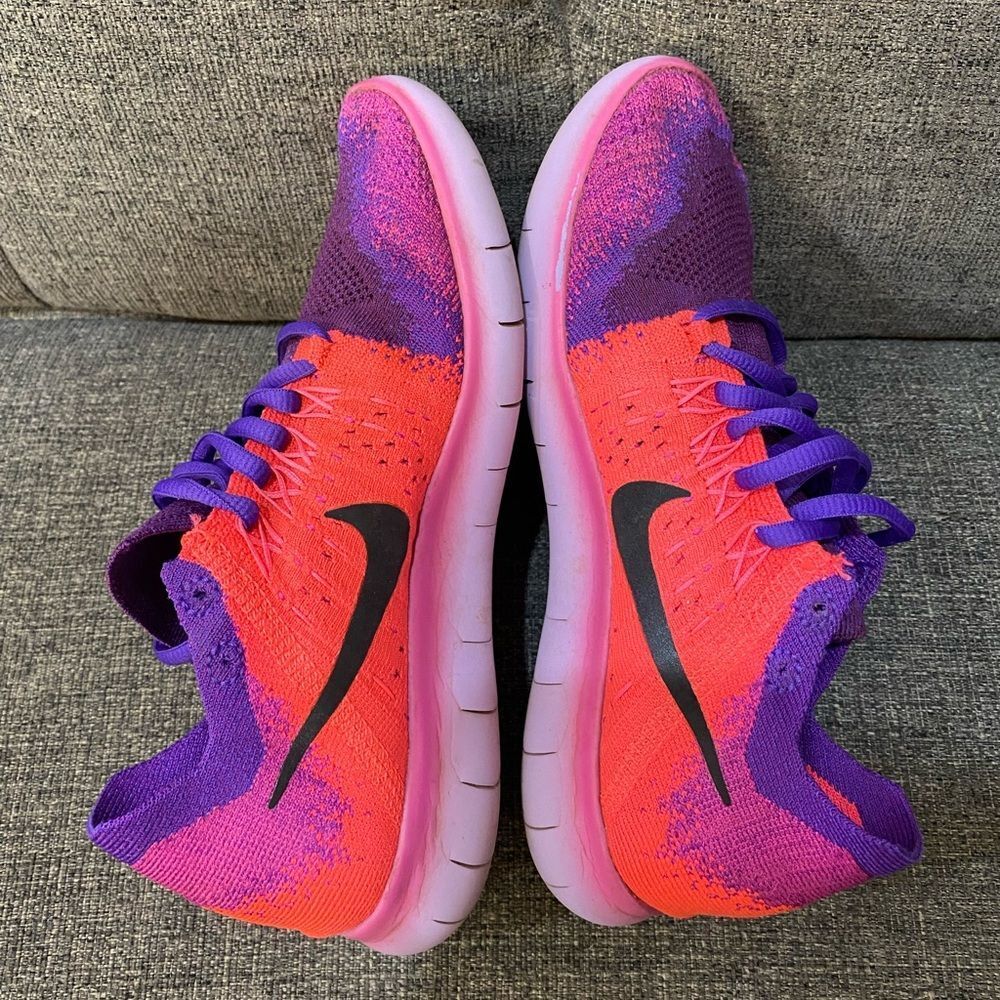 Nike Free RN Flyknit Running Sneakers Women’s Size 6.5 - Picture 6 of 9